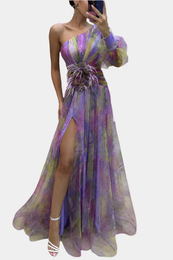 Rochie romantică cu deschidere