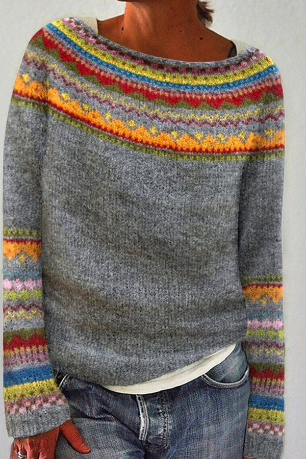 Emily™ - Pulover retro confortabil