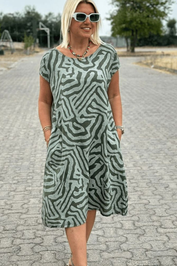 Despoina | Rochie de vară cu decolteu rotund și design frumos