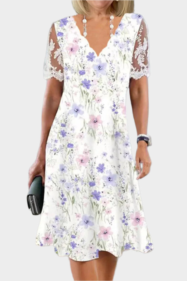 Rochie midi romantică