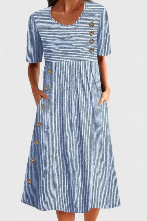 Rochie midi în dungi Wanda™