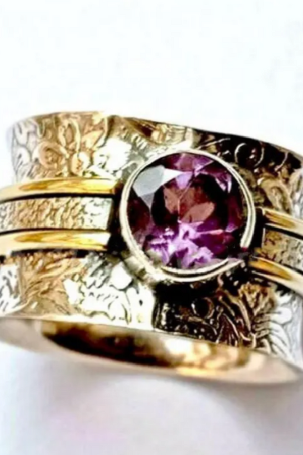 Inel de meditație din cristal boemian