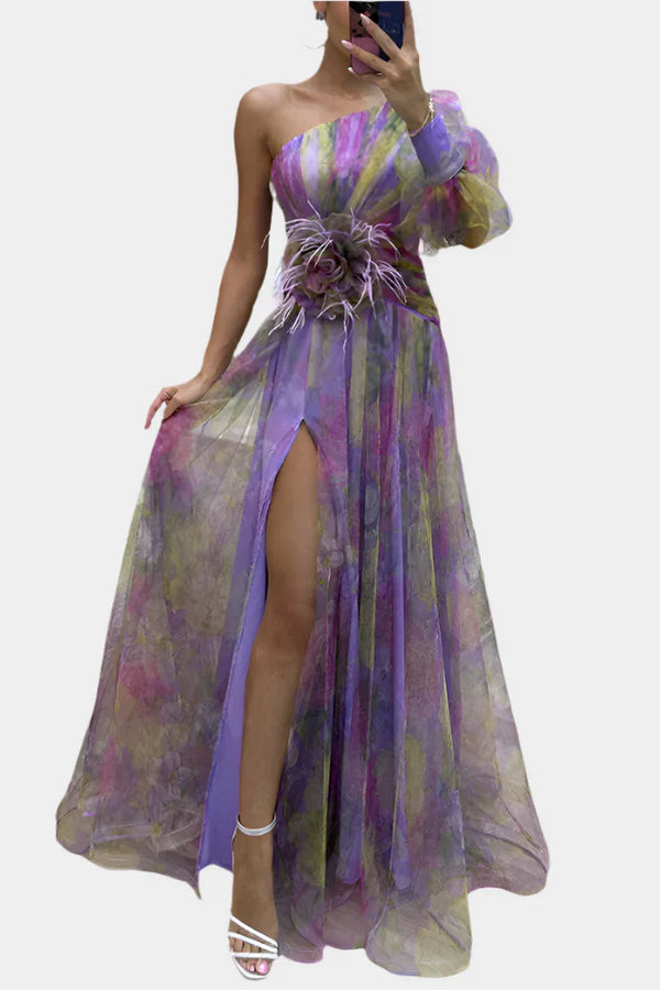 Rochie romantică cu deschidere