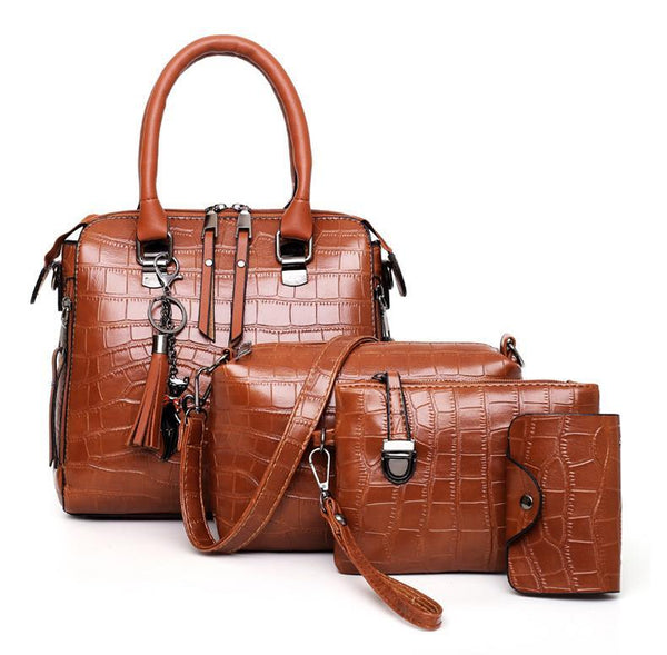 Olivia™ Eleganță Clasică | Set Modern de 4 Piese pentru Genți