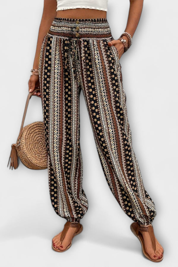 Pantaloni cu design etnografic