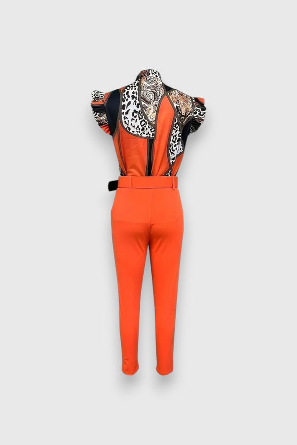 Set două piese cu imprimeu leopard modern