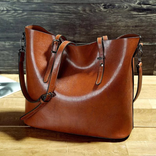 NICOLE™ | Geantă Vintage de Umăr din Piele Ecologică