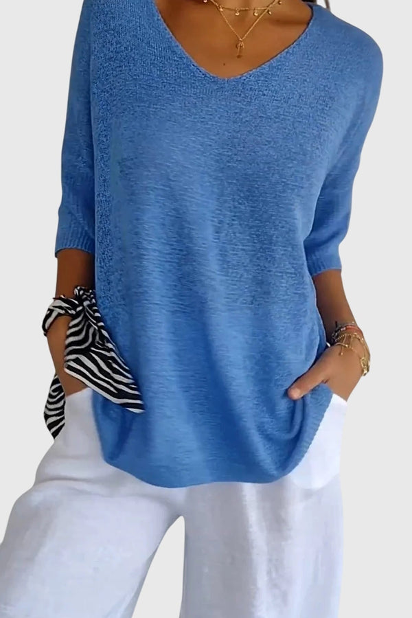 Cassandra™ | Bluza elegantă cu decolteu în V