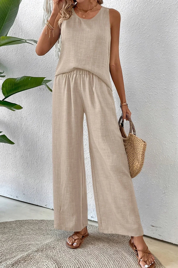 ELOWEN – TANK TOP ȘI PANTALONI CHIC PENTRU TOATĂ ZIUA