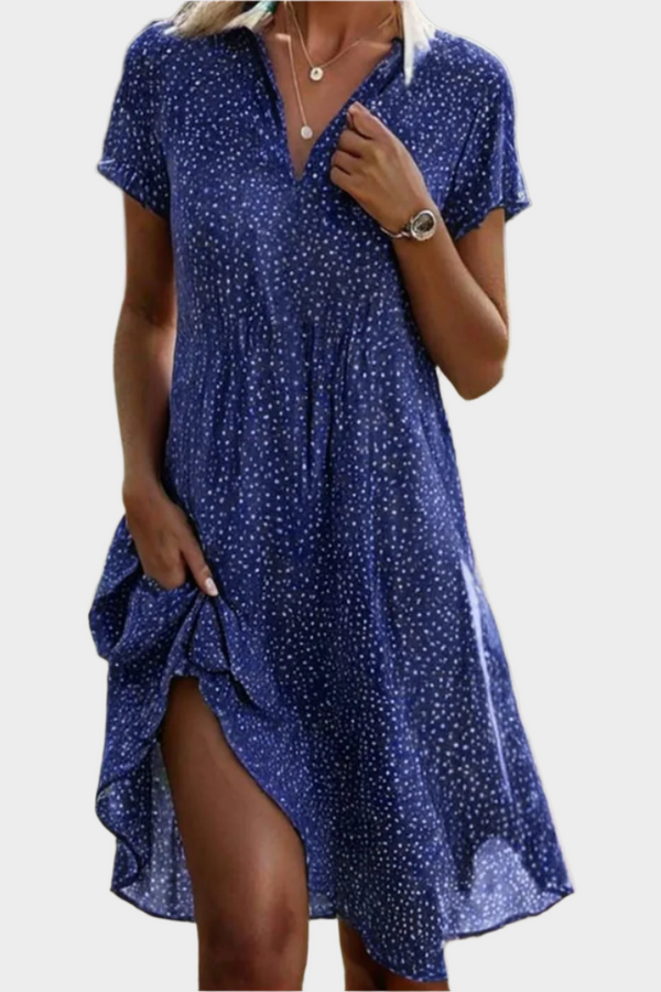 Salopetă lejeră cu decolteu în V