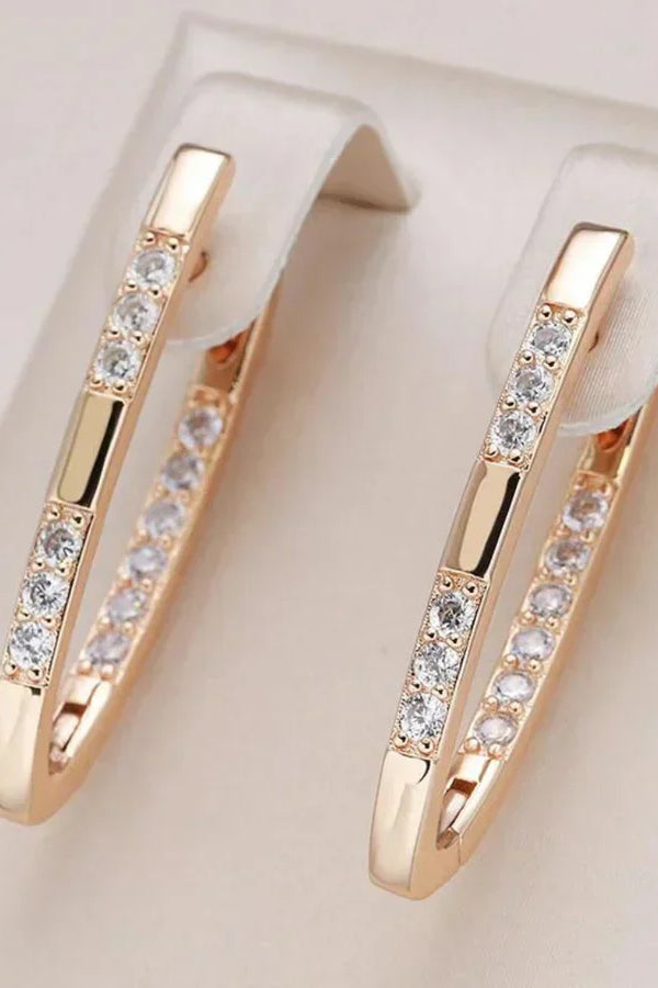 Cercei excepționali din zirconiu | Aur