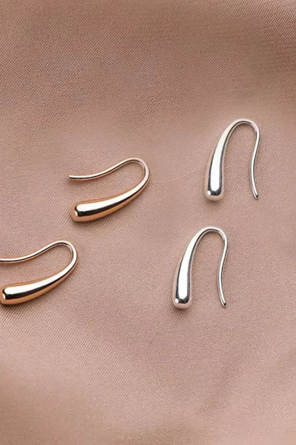 Cercei antici picătură aur și argint | Aur alb