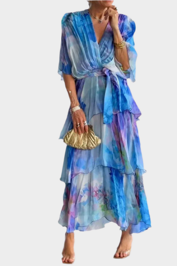 Rochie cu decolteu adânc în V