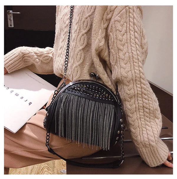 Geantă Lina™ cu închidere Kiss-Lock | Esențial Retro Chic