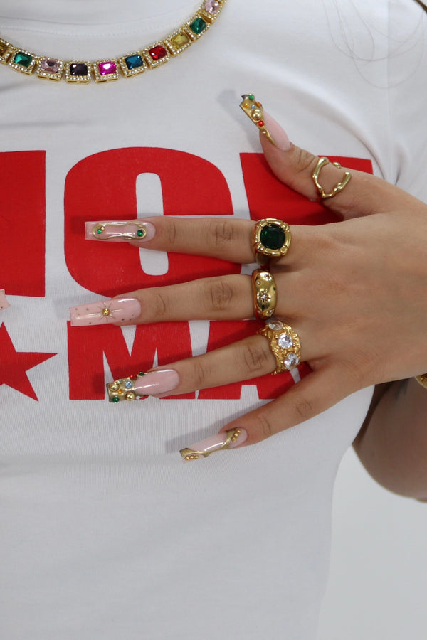 Inel comoară de smarald