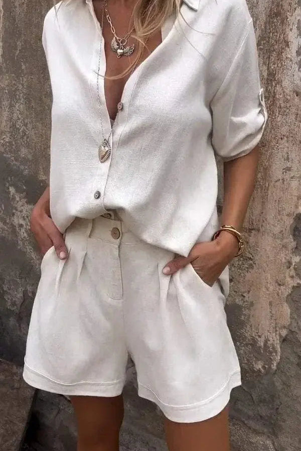 Maelis™ | Set două piese din in ușor