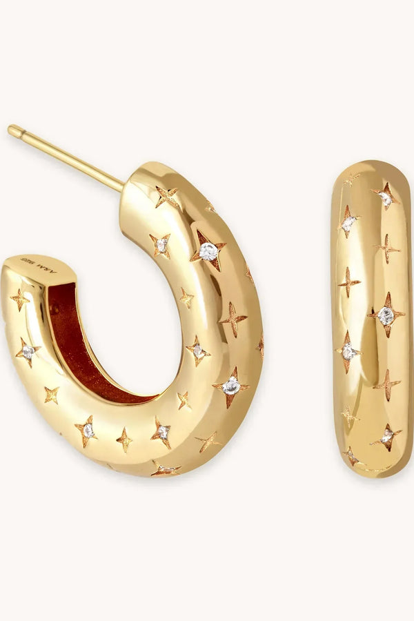 Cercei Cosmic Hoop | Aur