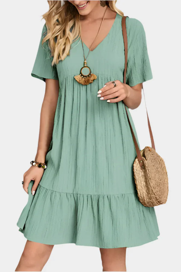 Rochie mini elegantă cu dungi