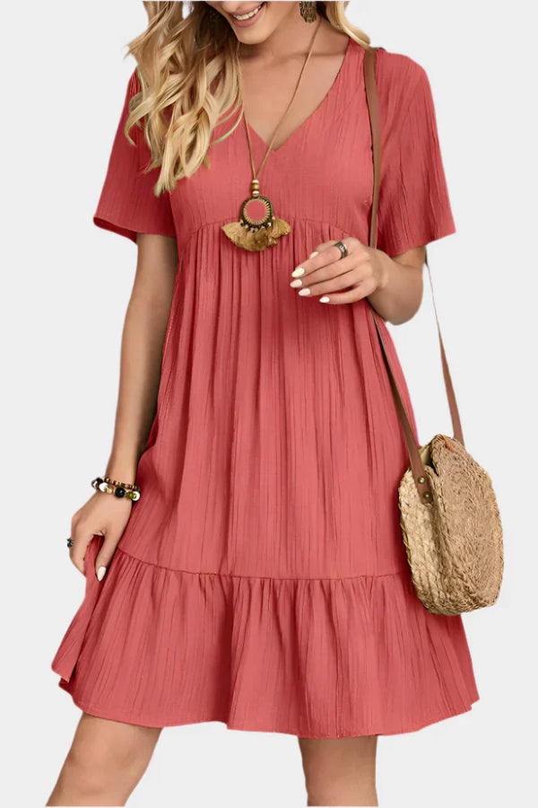 Rochie mini elegantă cu dungi