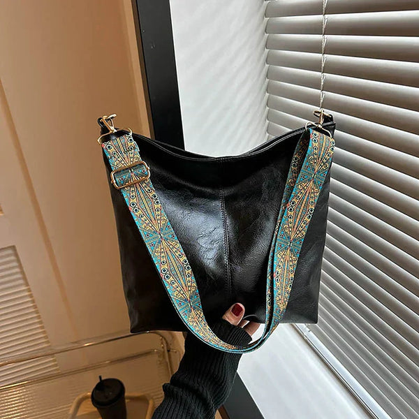 Alora - Geantă Vintage de Umăr din Piele PU Crossbody