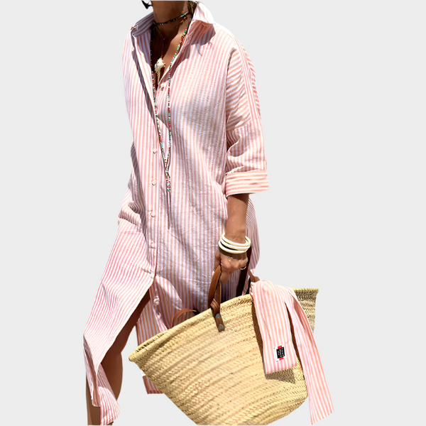 Rochie midi cu dungi