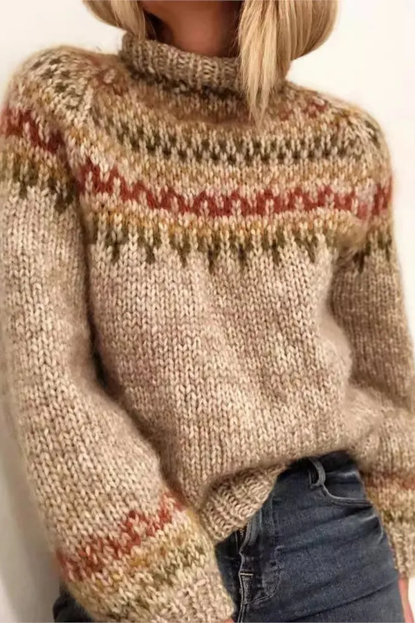 Quetzal® | Knitted sweater with color