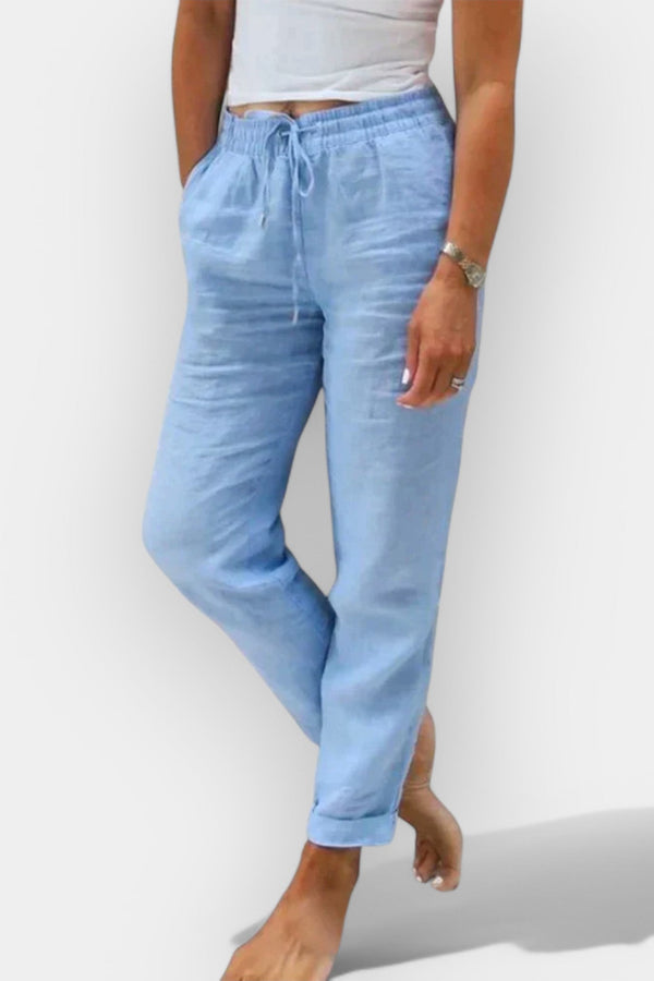 Pantaloni din in actualizați pentru vară