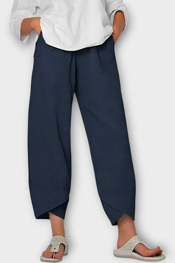 Pantaloni eleganți din in