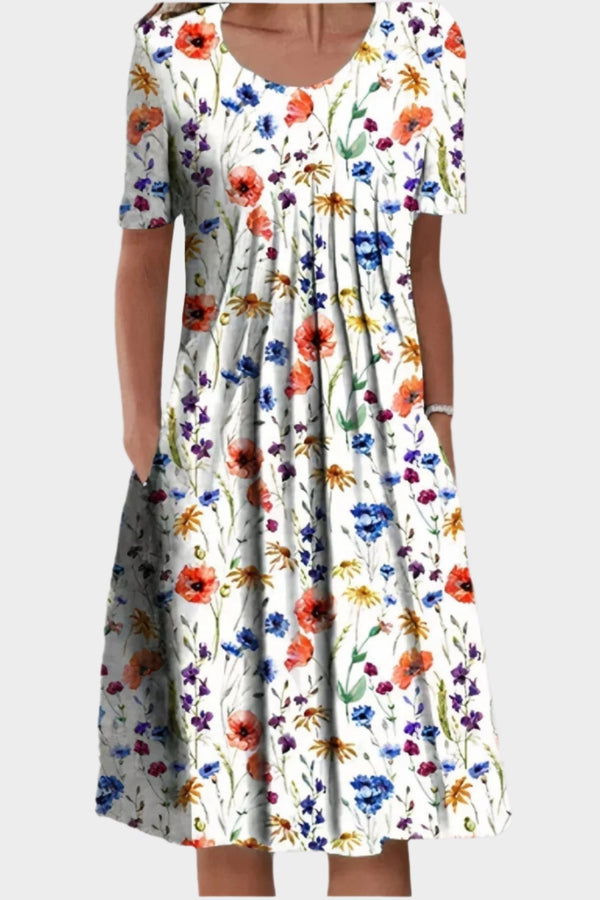 Rochie de vară cu broderie florală