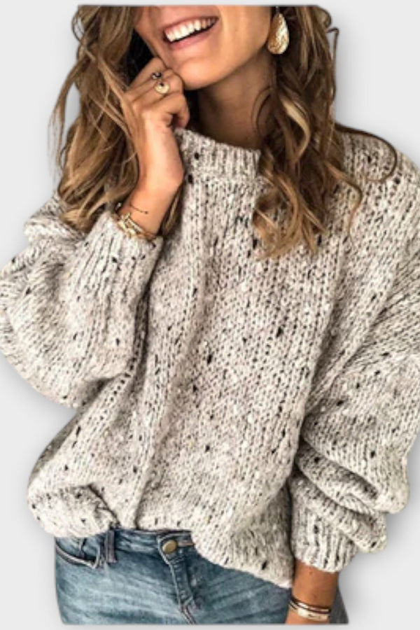 Eunice | Pulover tricotat retro confortabil