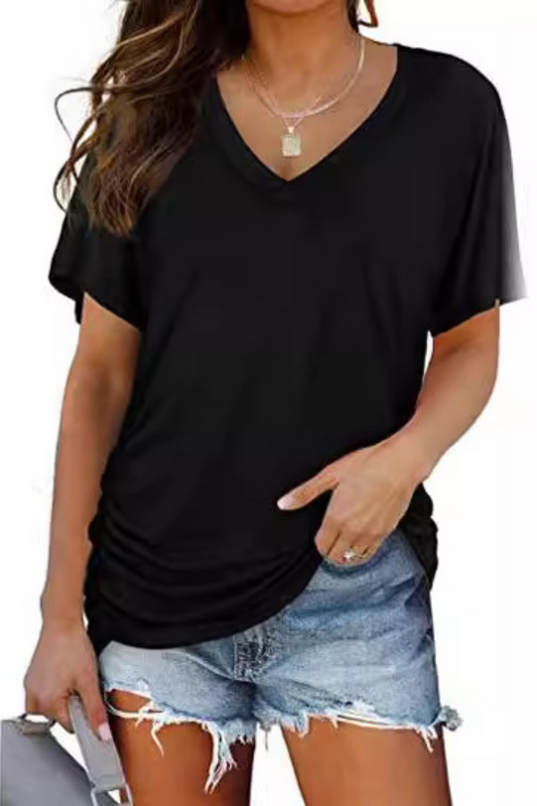 Carly | Cămașă clasică lejeră cu decolteu în V