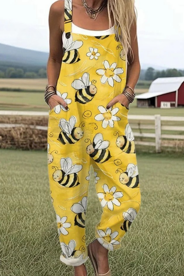 Camia | Salopete de vară cu imprimeu jucăuș