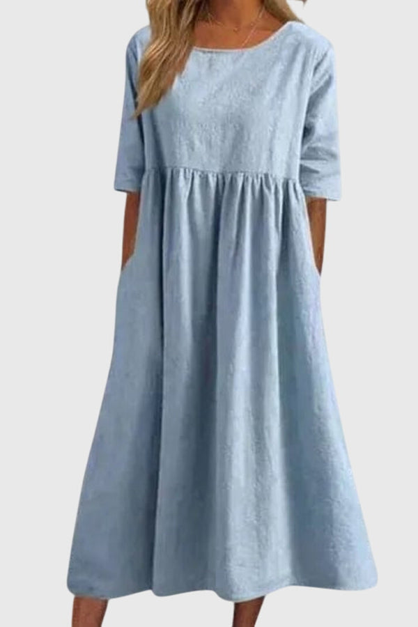 Haisley™ | Rochie elegantă cu mâneci scurte