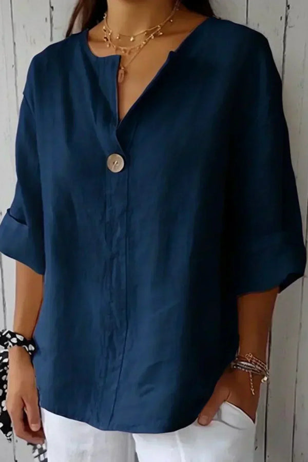 Aubri | Bluza lejeră cu decolteu în V