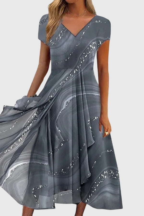 Aubrielle™ | Rochie midi fluidă