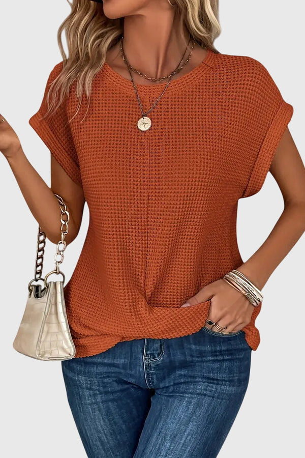 Isa™ | Bluza elegantă cu guler rotund