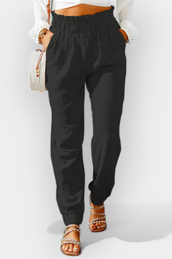 Pantaloni pentru femei cu talie înaltă