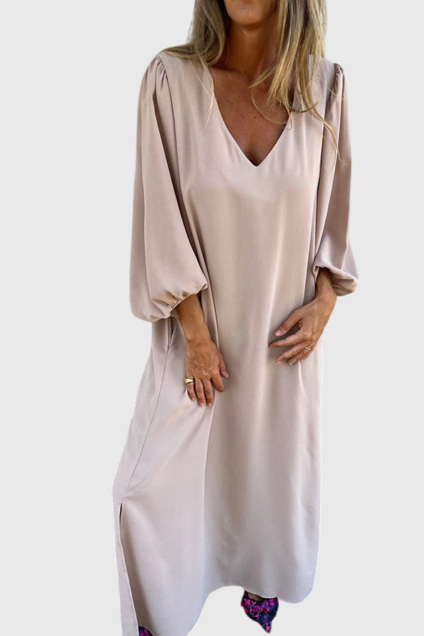 Carol™ - Rochie lungă boho cu buzunare