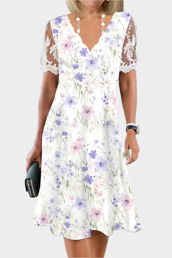 Rochie midi romantică