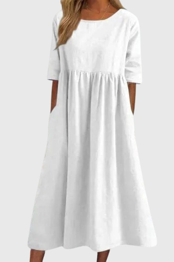 Haisley™ | Rochie elegantă cu mâneci scurte