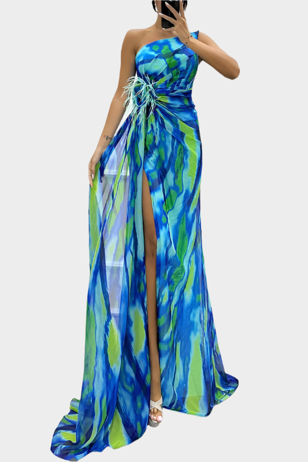 Rochie aerisită colorată