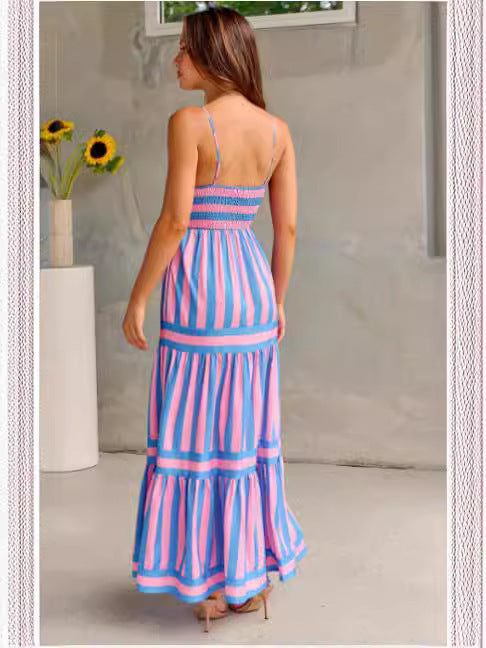 Rochie Maxi Coastal Vibes – Confort și Culoare într-unul singur