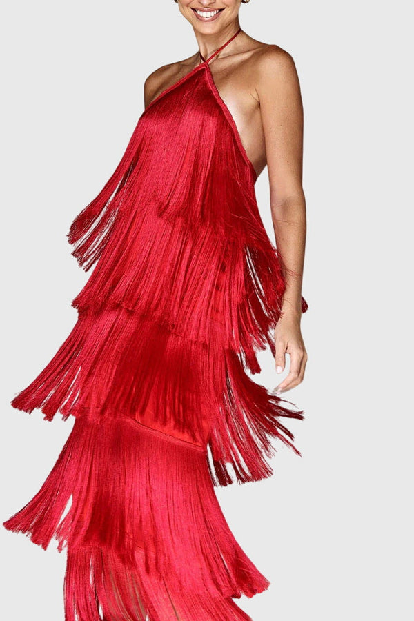 Artiselle™ - Rochie cu ciucuri