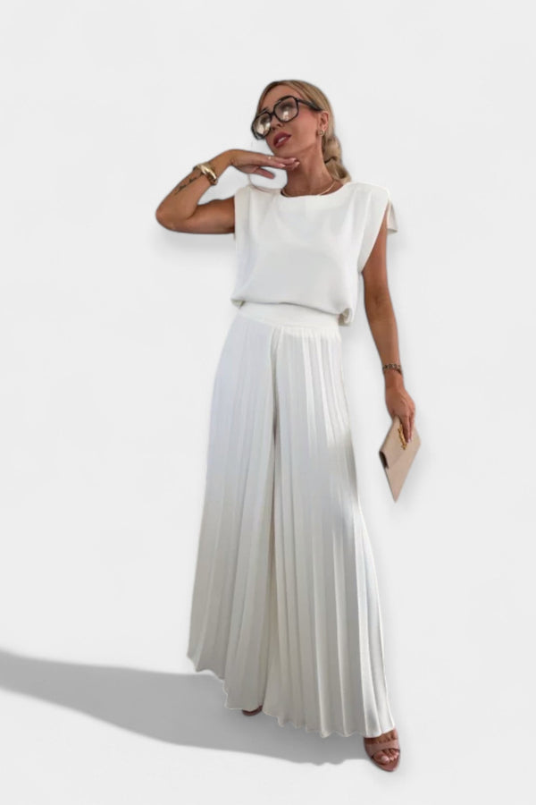 Set de modă de vară cu top și pantaloni