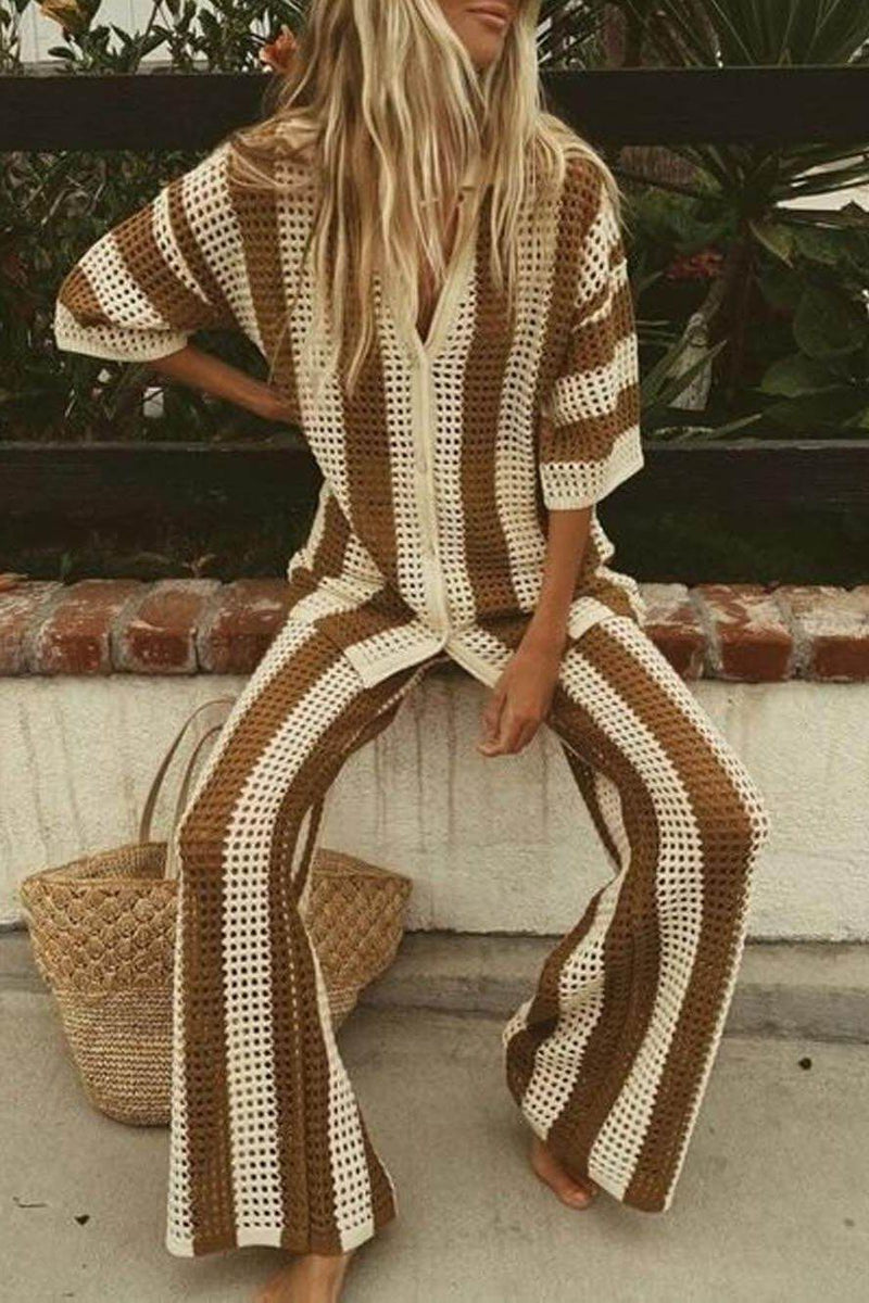 Amelia | Set cu dungi elegant și confortabil