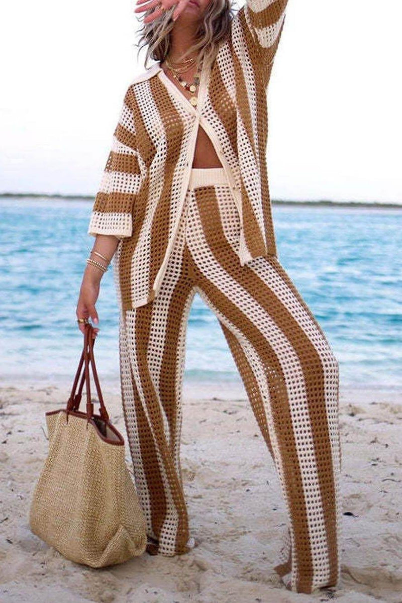 Amelia | Set cu dungi elegant și confortabil