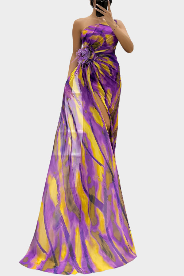 Rochie aerisită colorată