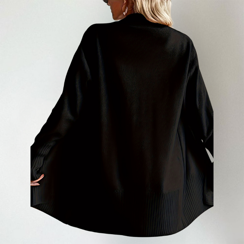 Celest- Cardigan moale tricotat confortabil