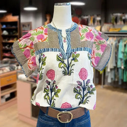 Cloe | Bluza Boemă Elegantă