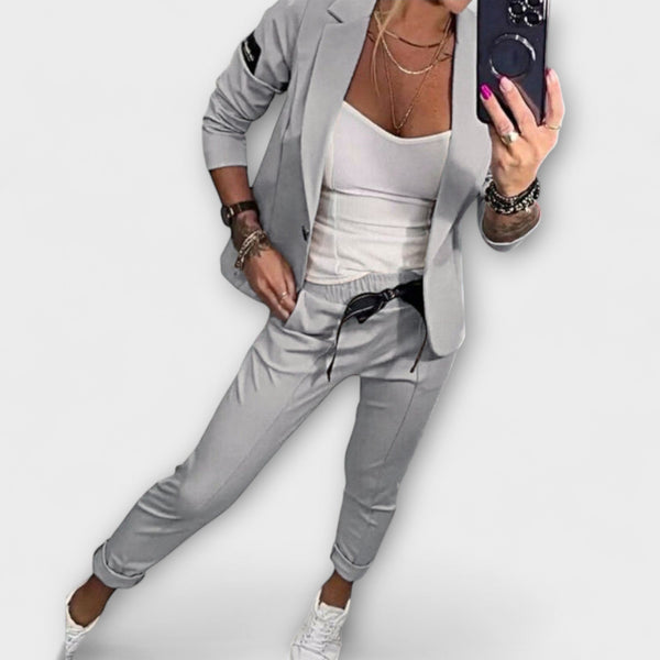 Vionne | Set elegant de top, jachetă și pantaloni